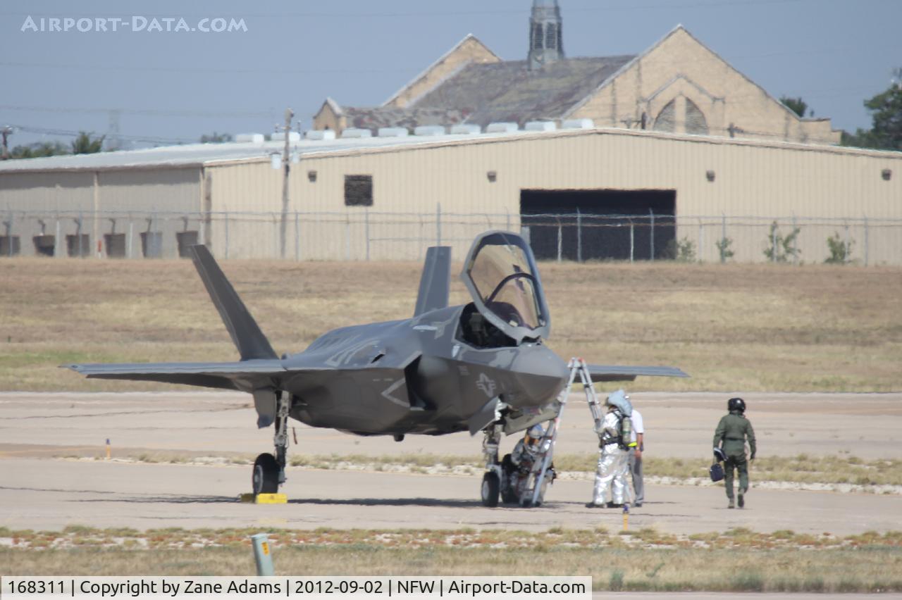 168311, 2012 Lockheed Martin F-35B Lightning II C/N BF-15, Lockheed Martin F-35B after landing from a test flight...seemed to have some sort of problem. They shut down and towed back to Lockheed.