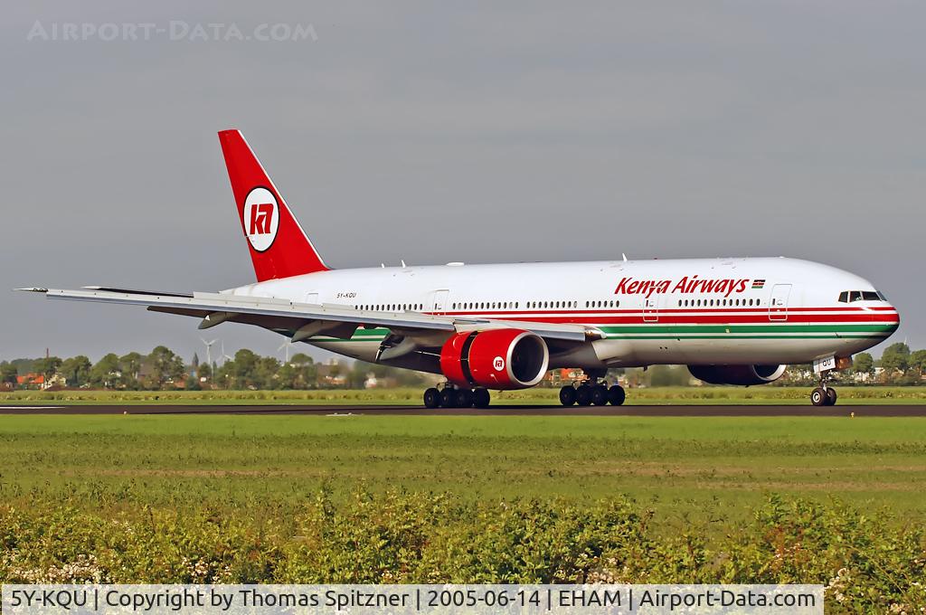 5Y-KQU, 2004 Boeing 777-2U8/ER C/N 33681, Kenia Airways o/c