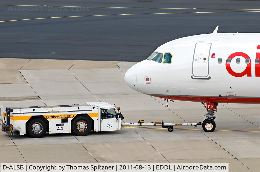 D-ALSB, 2003 Airbus A321-211 C/N 1994, Air Berlin's D-ALSB closeup while being pushed