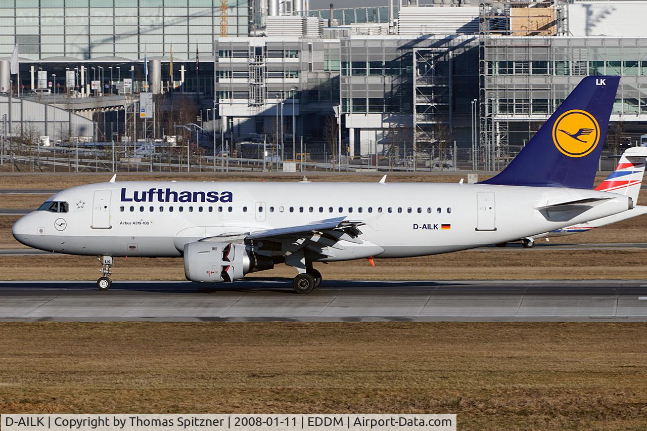 D-AILK, 1997 Airbus A319-114 C/N 679, Lufthansa D-AILK 