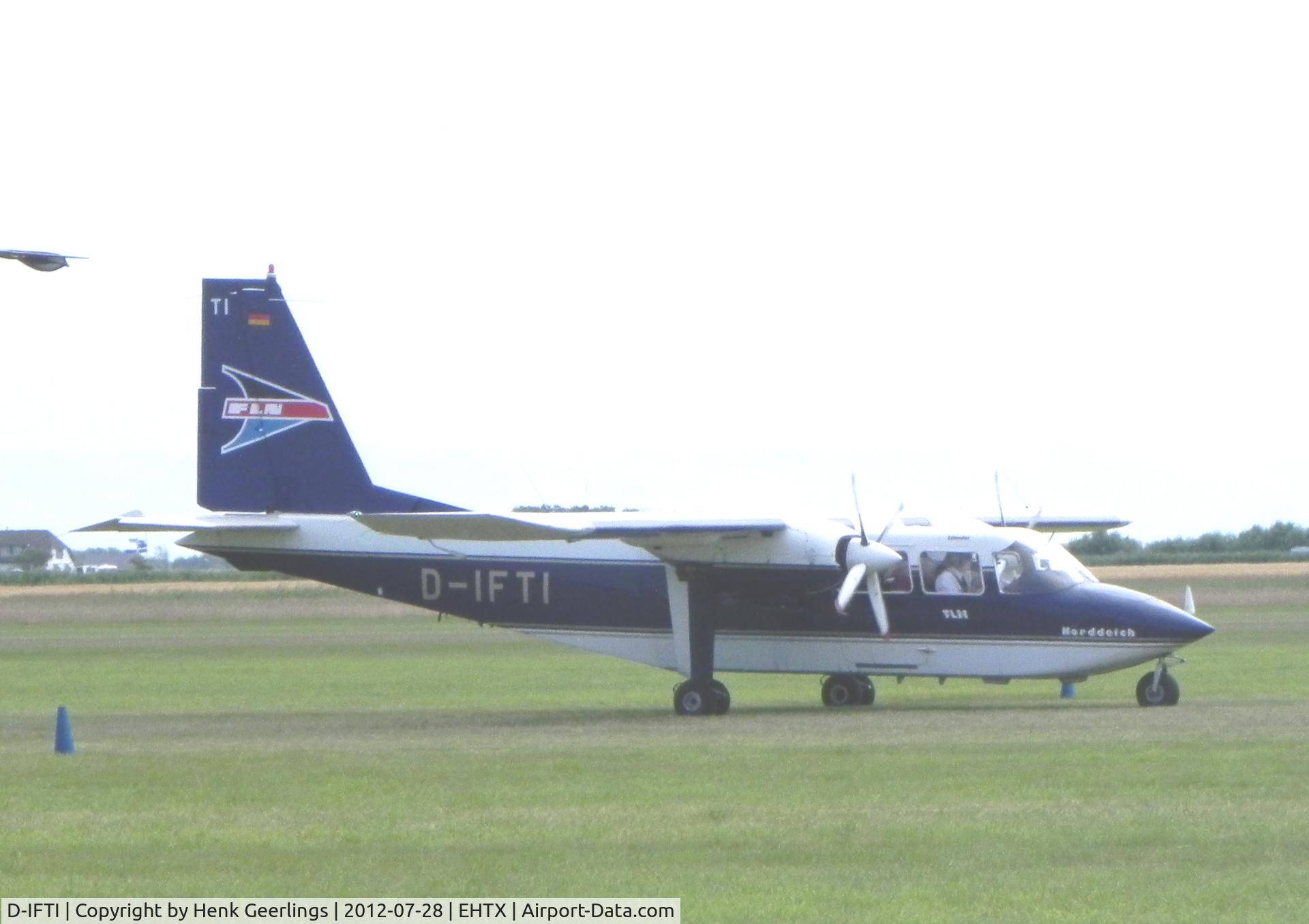 D-IFTI, 2001 Britten-Norman BN-2B-20 Islander C/N 2299, Texel Airshow , 28 July 2012 

FLN - Frisia Luftverkehr Norddeich
