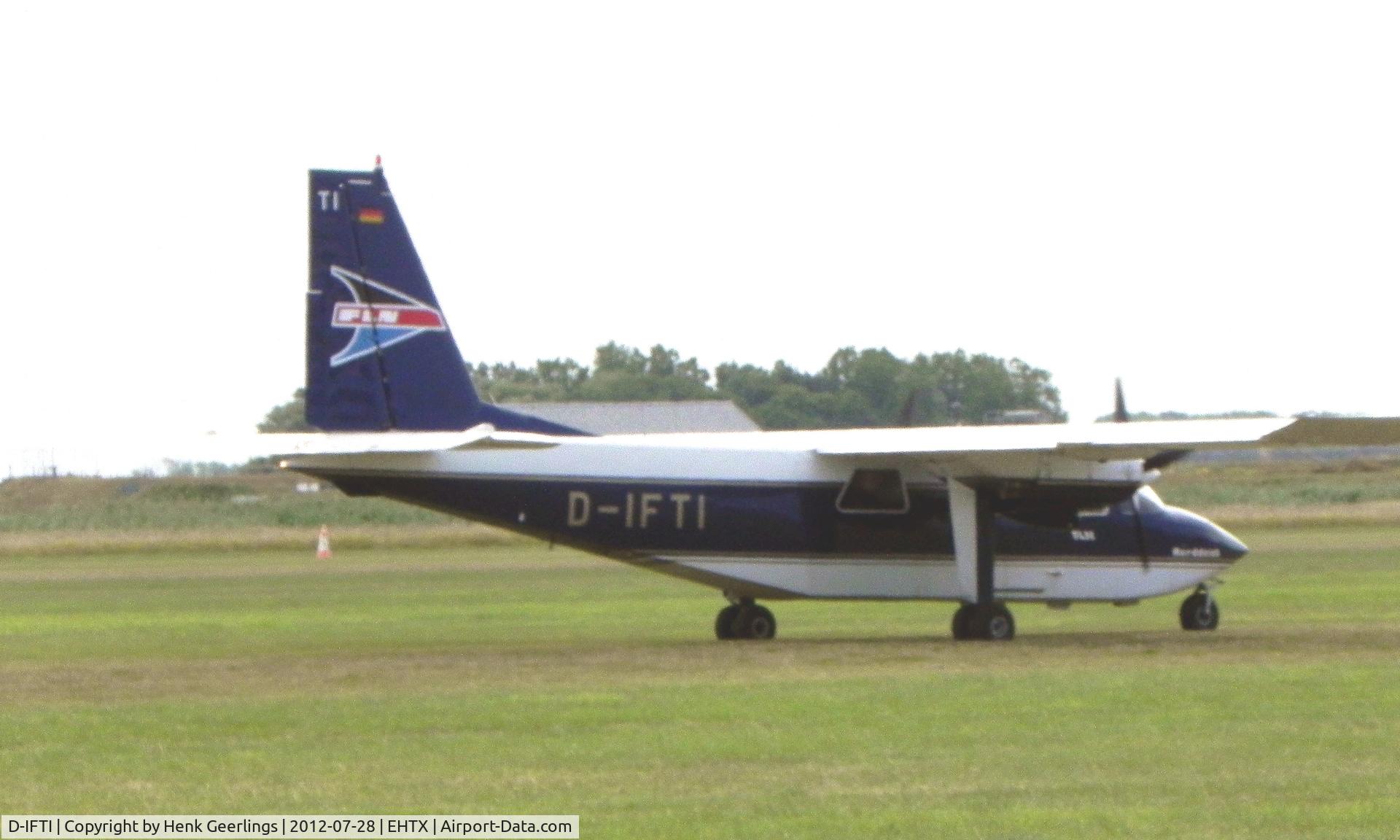 D-IFTI, 2001 Britten-Norman BN-2B-20 Islander C/N 2299, Texel Airshow , 28 July 2012 

FLN - Frisia Luftverkehr Norddeich