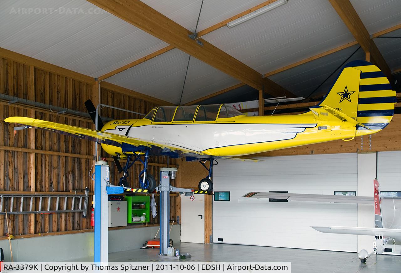 RA-3379K, 1985 Yakovlev Yak-52 C/N 855908, A new way of storing an aircraft.... :-) :-)