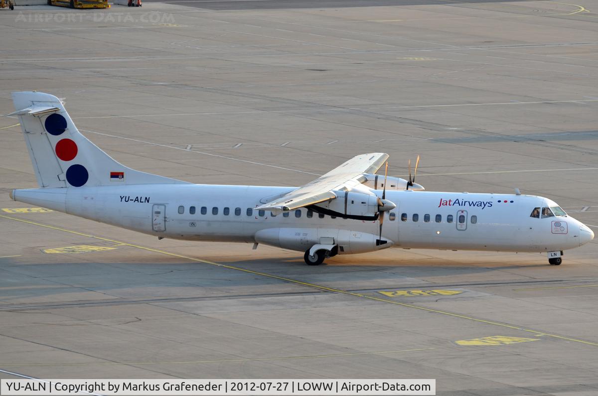 YU-ALN, 1990 ATR 72-202 C/N 180, taxiing to parkposition
