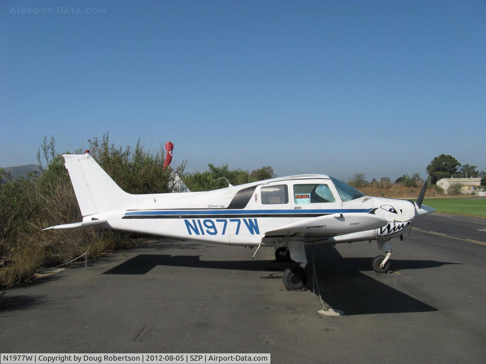 N1977W, 1974 Beech B19 Sport 150 C/N MB-655, 1974 Beech B19 SPORT 150, Lycoming O-320-E2C 150 Hp, bonded laminar-flow wing construction for drag reduction, trailing link landing gear, design by John Elliott, Sam's plane is FOR SALE