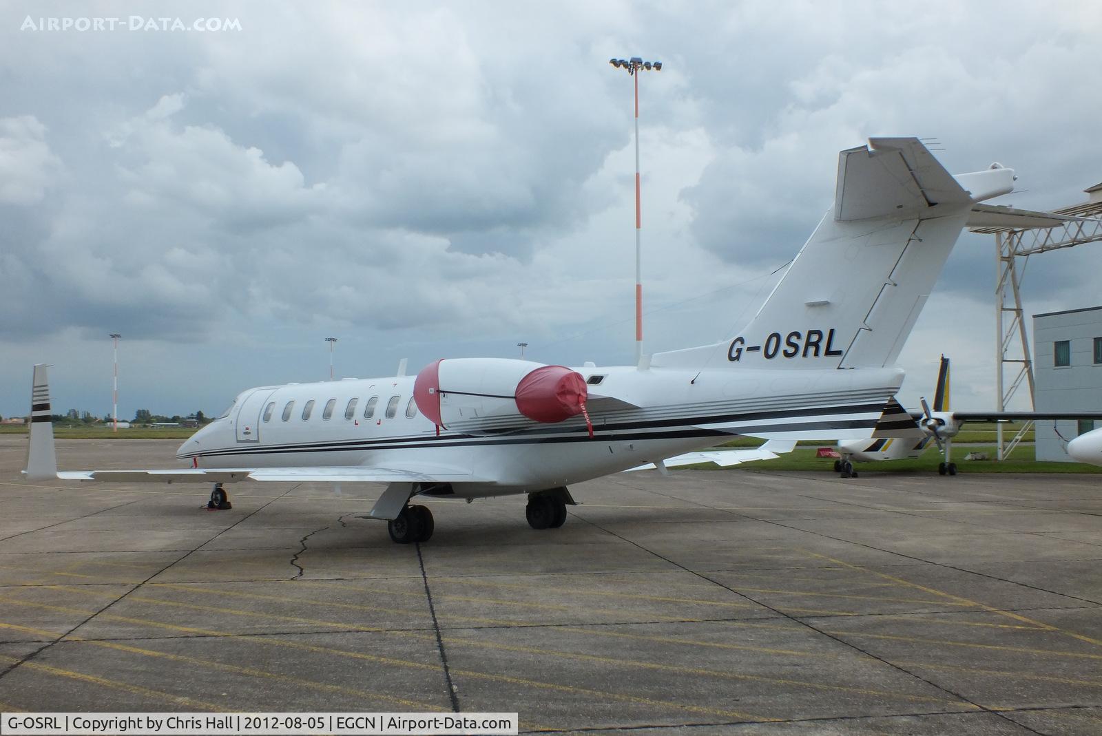 G-OSRL, 2009 Learjet 45 C/N 45-391, outside the Kinch Aviation hangar