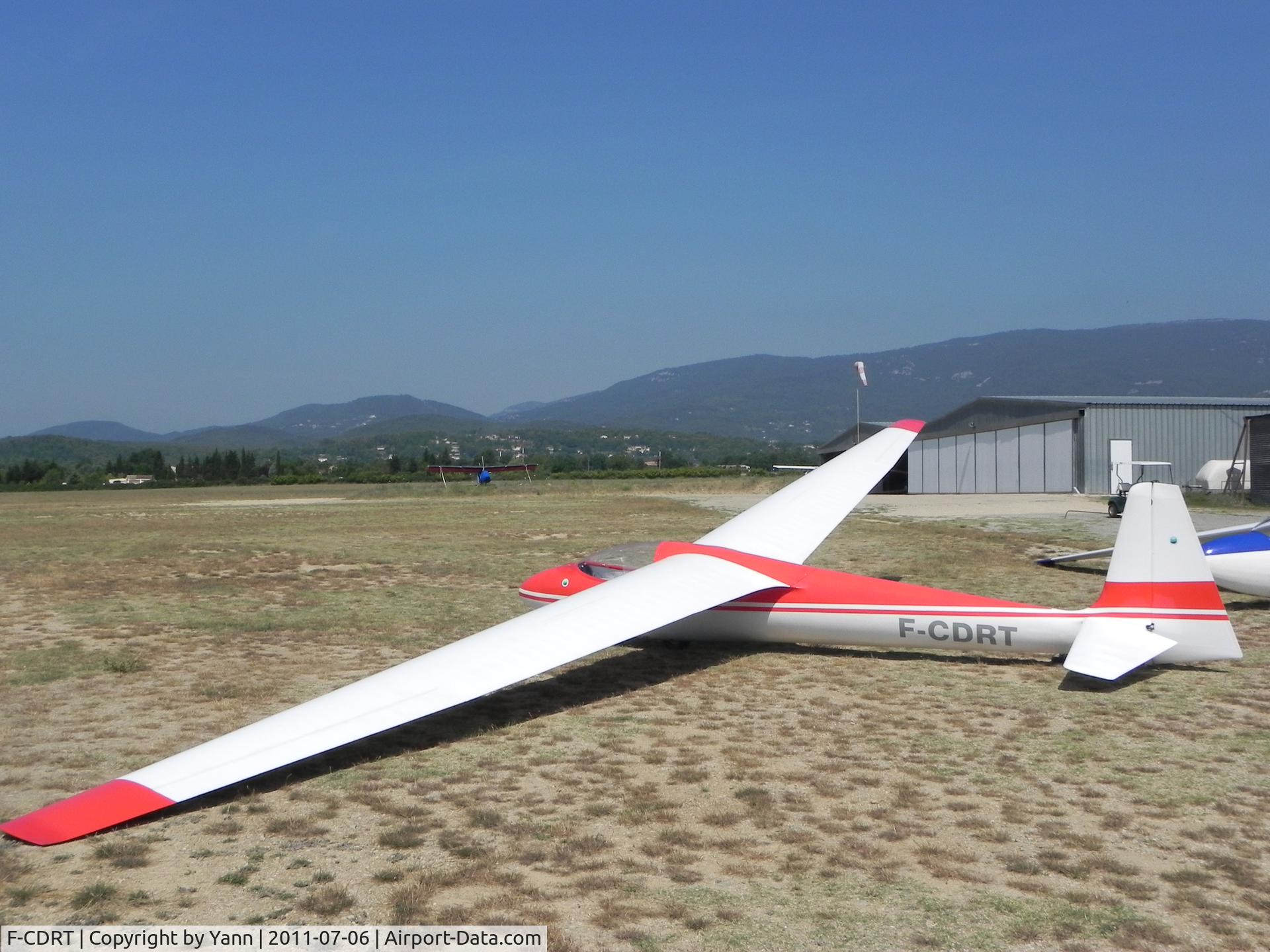 F-CDRT, Schleicher Ka-6E Rhonsegler C/N 4319, Fayence airfield FRANCE