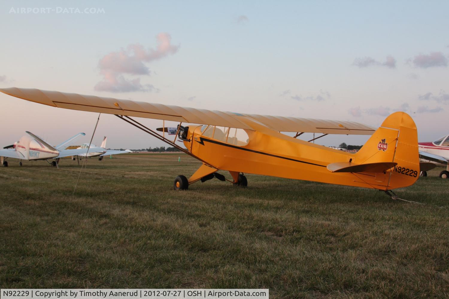 N92229, 1946 Piper J3C-65 Cub C/N 16674, 1946 Piper J3C-65, c/n: 16674
