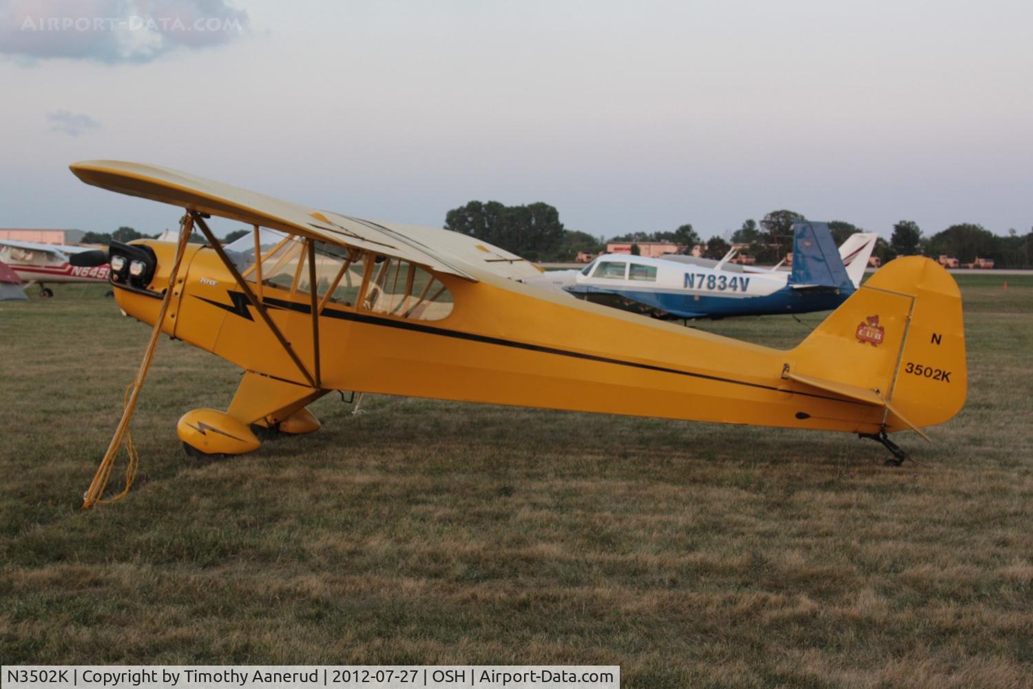 N3502K, 1946 Piper J3C-65 Cub C/N 22192, 1946 Piper J3C-65, c/n: 22192