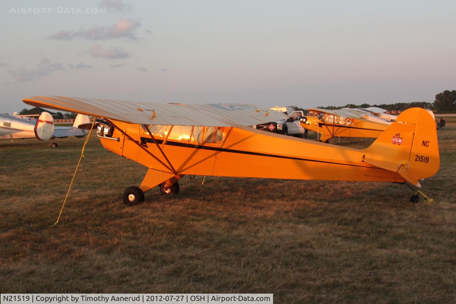 N21519, 1938 Piper J3C-65 Cub Cub C/N 2350, 1938 Piper J3C-65, c/n: 2350