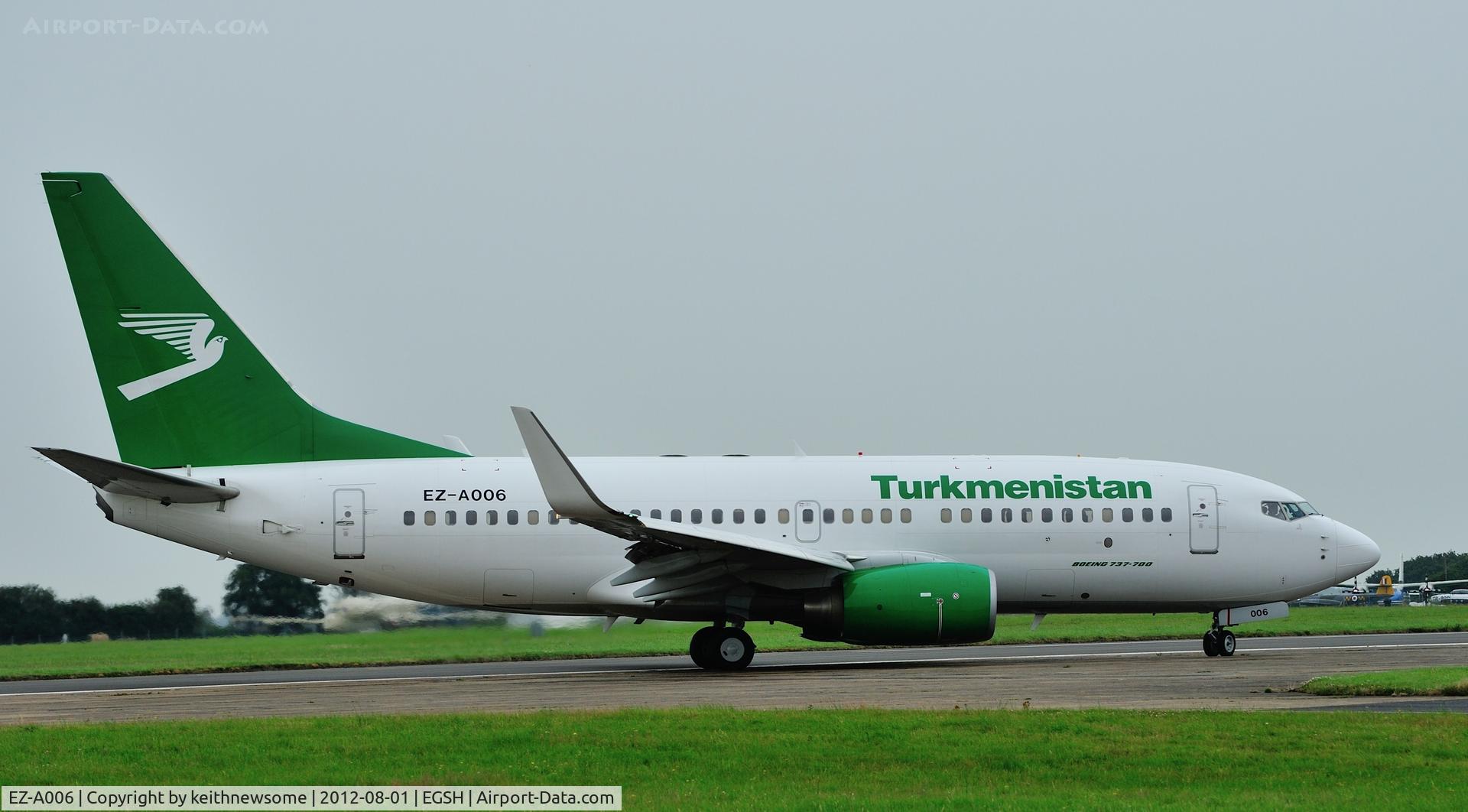 EZ-A006, 2009 Boeing 737-7GL C/N 37236, Arriving for KLM engineering.