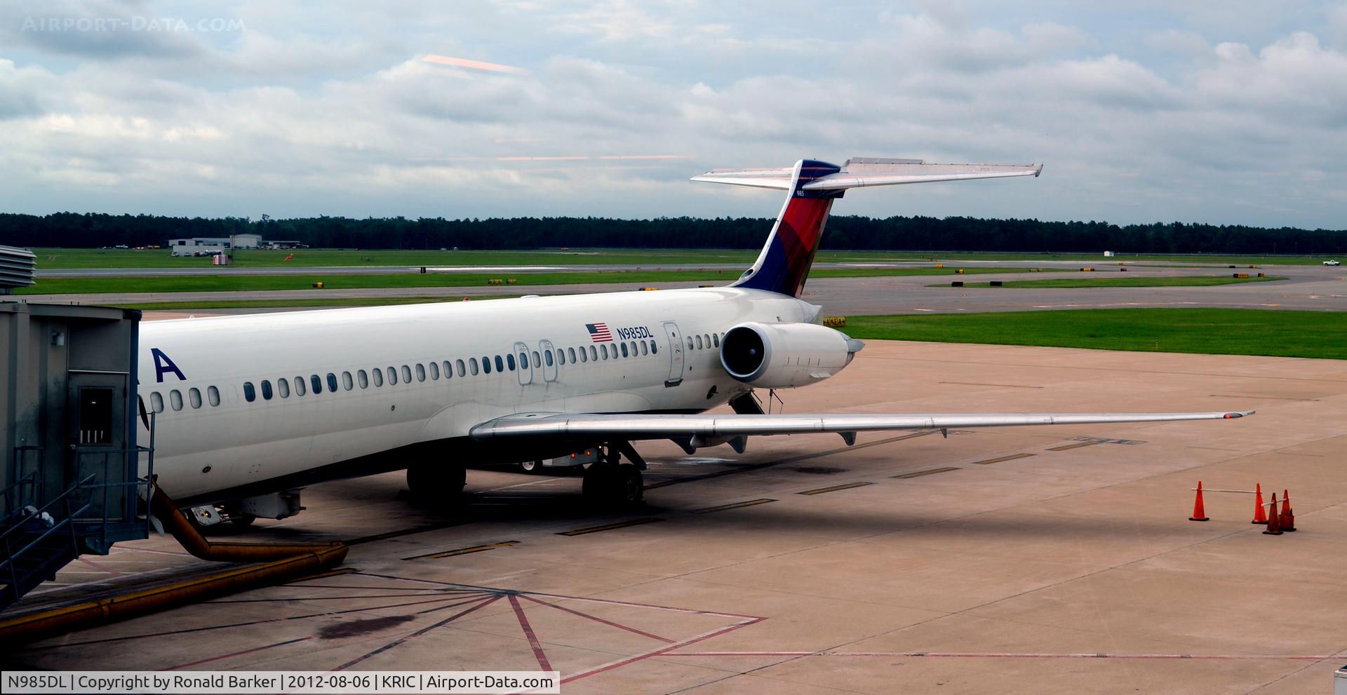 N985DL, 1991 McDonnell Douglas MD-88 C/N 53312, Richmond