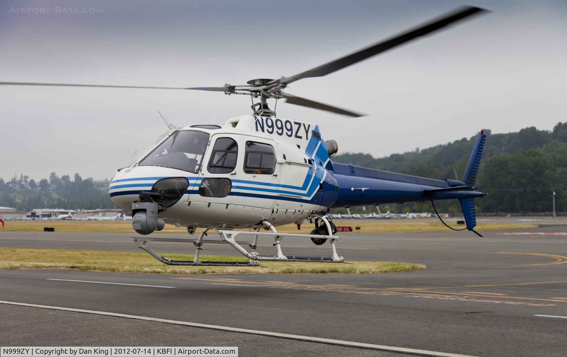 N999ZY, Eurocopter AS-350B-2 Ecureuil Ecureuil C/N 3538, The DEA is making a grand show coming in for a landing
