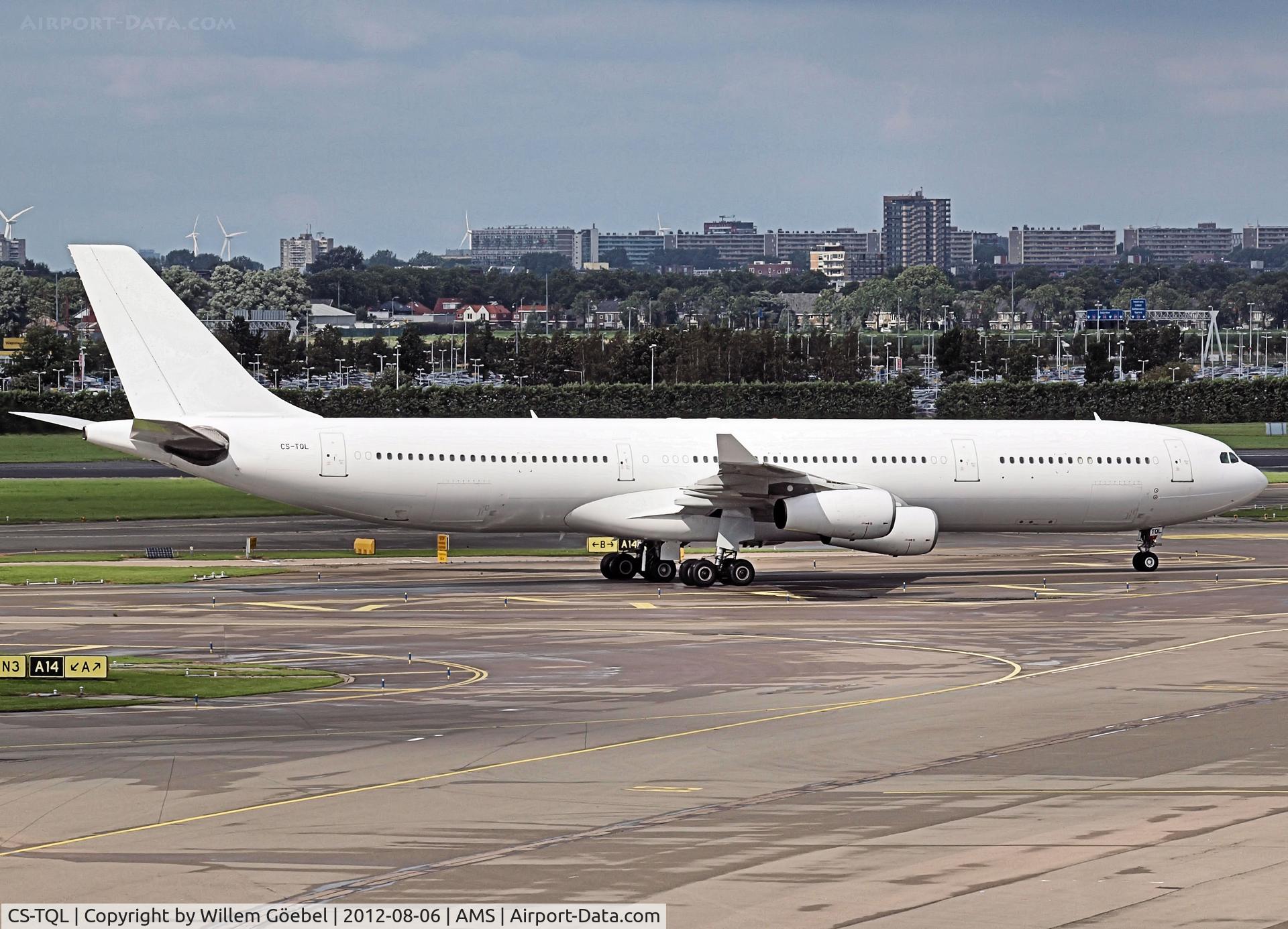 CS-TQL, 1996 Airbus A340-312 C/N 133, Taxi to the gate of Schiphol Airport