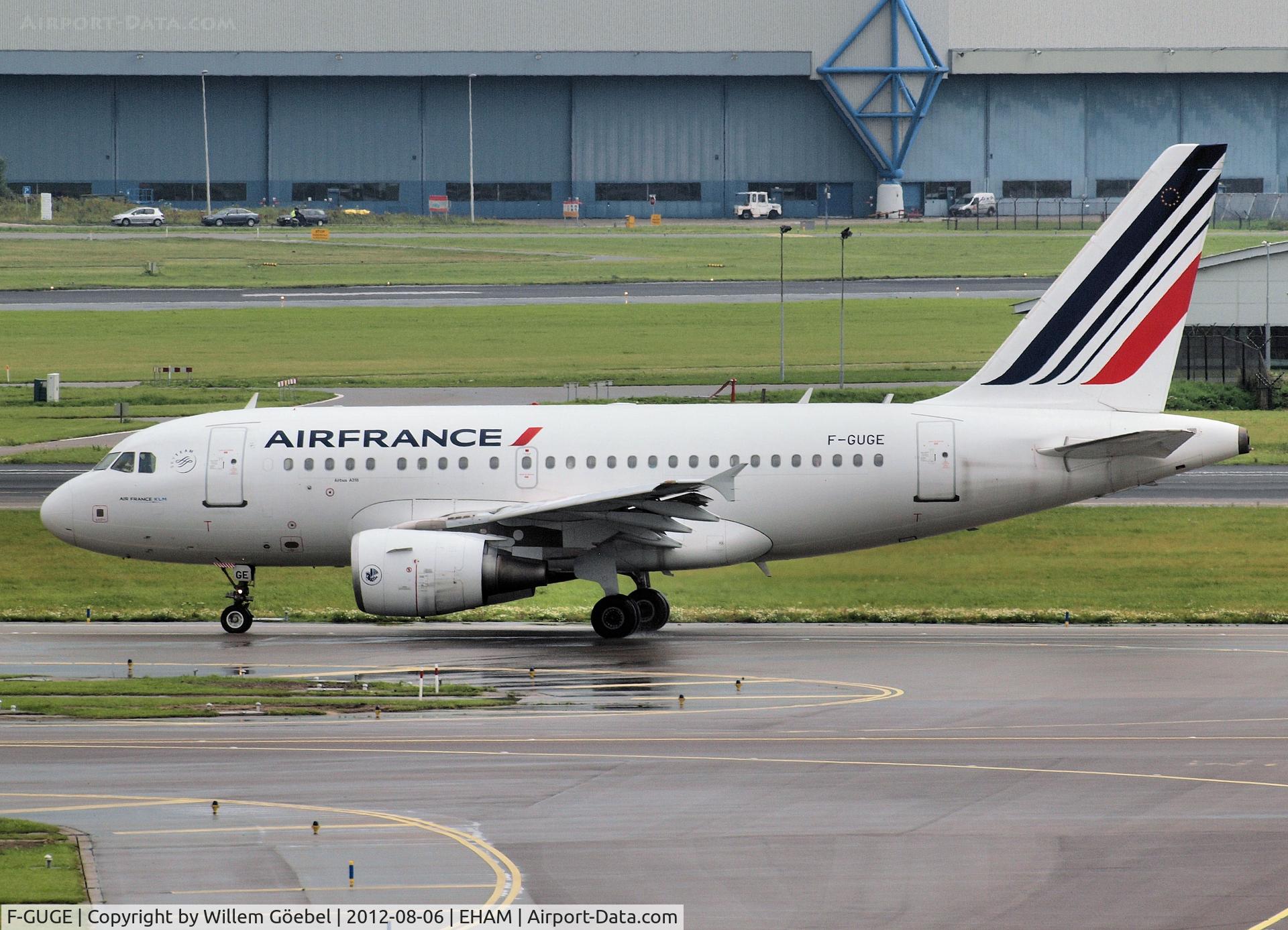 F-GUGE, 2003 Airbus A318-111 C/N 2100, Taxi to runway 24 of Schiphol Airport
