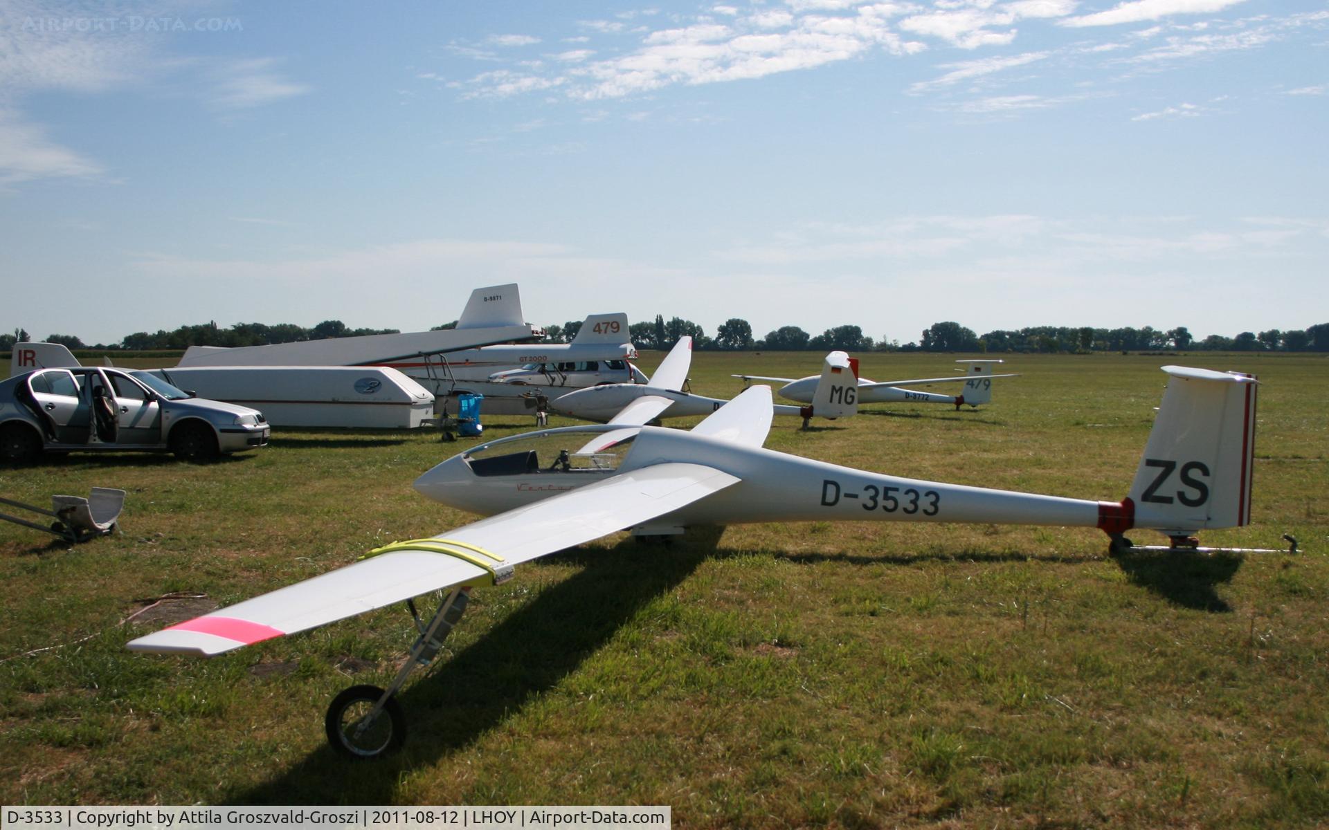 D-3533, 1983 Schempp-Hirth Ventus B/16.6 C/N 145, Ocseny Airport, Hungary LHOY - 21st Gemenc Cup and 56 Hungarian National Gliding Championships