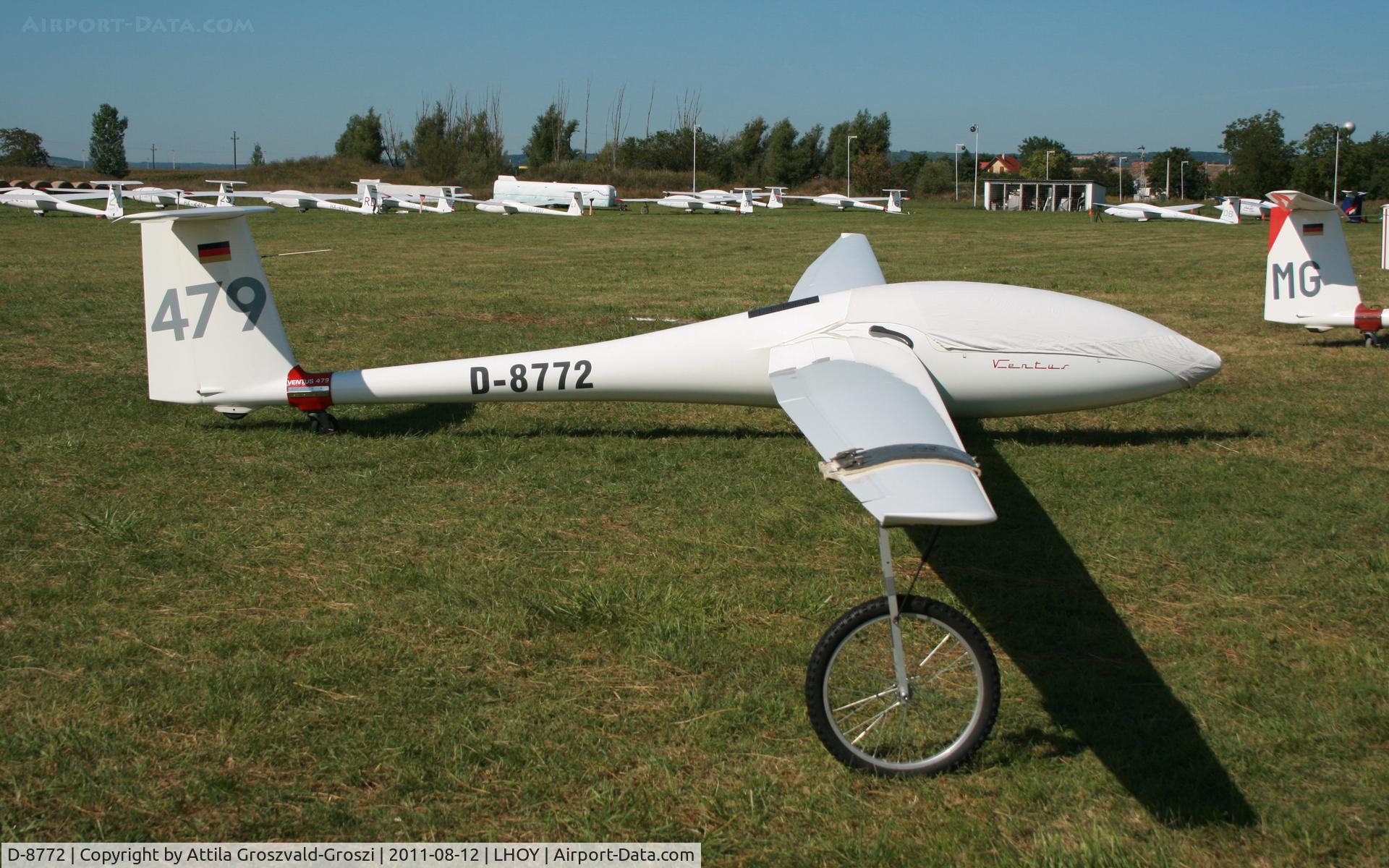 D-8772, 1983 Schempp-Hirth Ventus B/16.6 C/N 10/141, Ocseny Airport, Hungary LHOY - 21st Gemenc Cup and 56 Hungarian National Gliding Championships