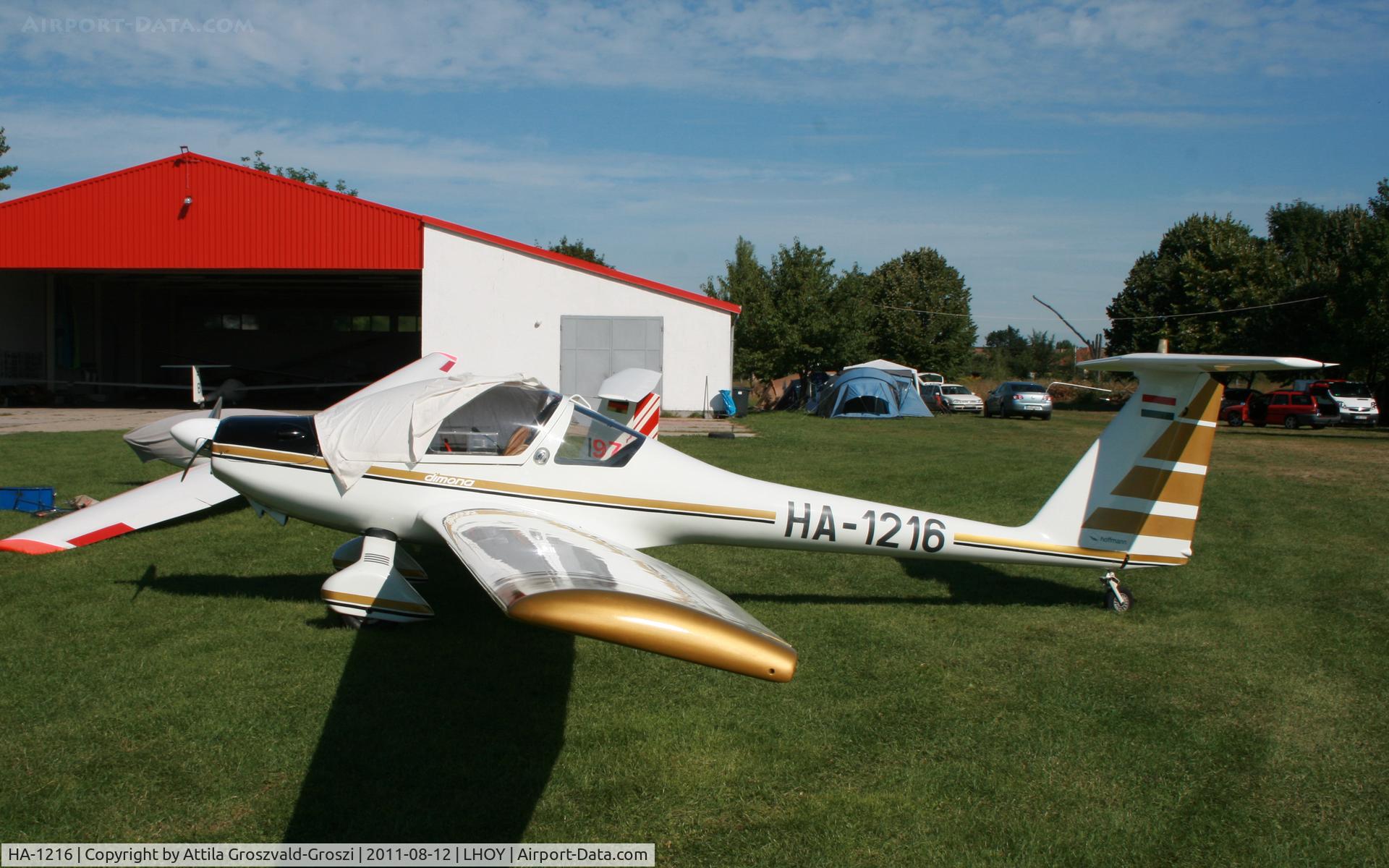 HA-1216, 1984 Hoffmann H-36 Dimona C/N 3666, Ocseny Airport, Hungary LHOY - 21st Gemenc Cup and 56 Hungarian National Gliding Championships