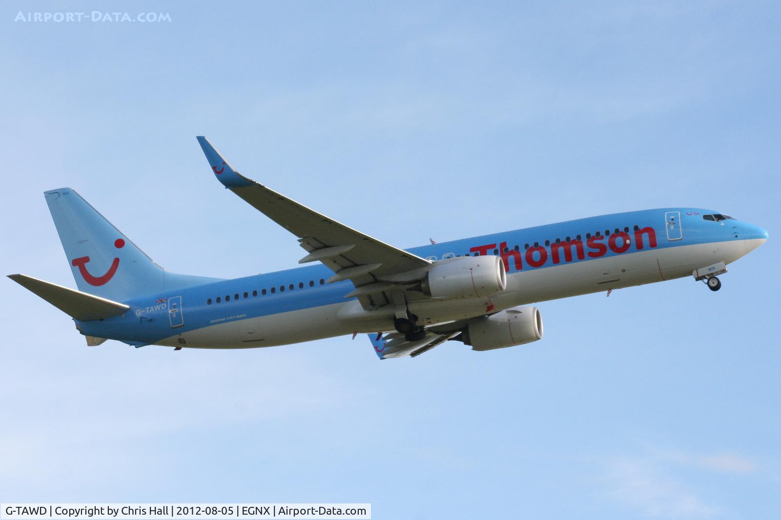 G-TAWD, 2012 Boeing 737-8K5 C/N 37265, Thomson Airways