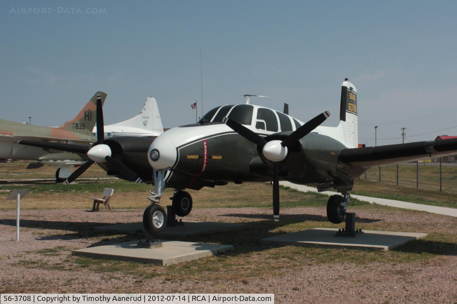 56-3708, 1957 Beech U-8D (L-23D) Seminole C/N LH-109, 1957 Beechcraft L-23D, c/n: 109