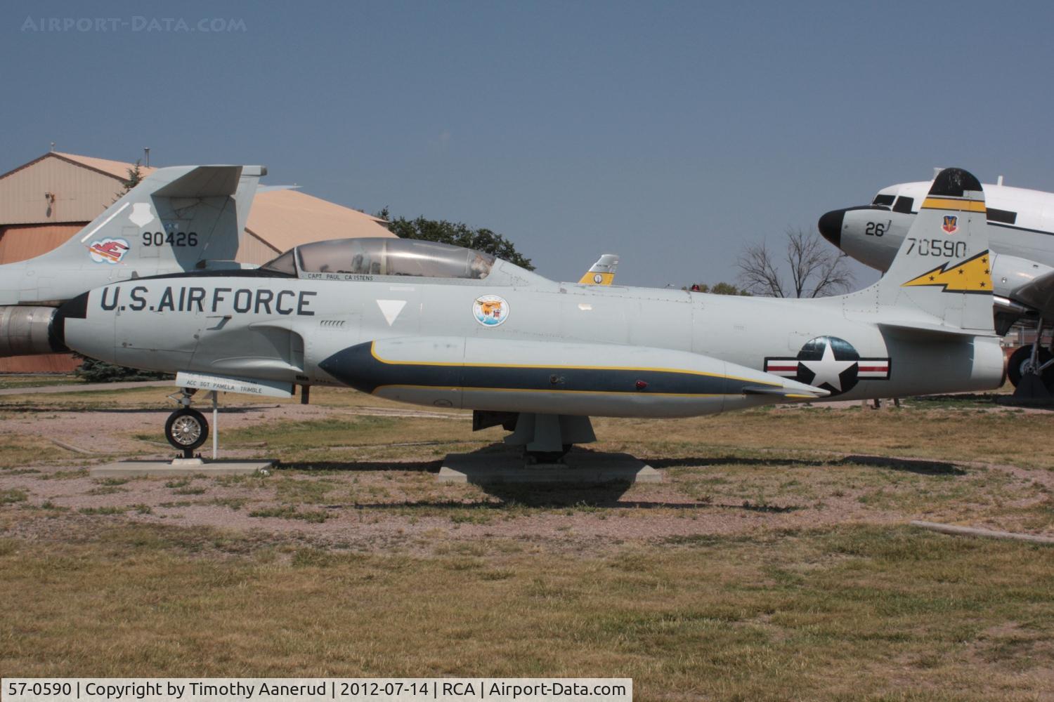 57-0590, 1957 Lockheed T-33A Shooting Star C/N 580-1319, 1957 Lockheed T-33A-5-LO, c/n: 580-1319