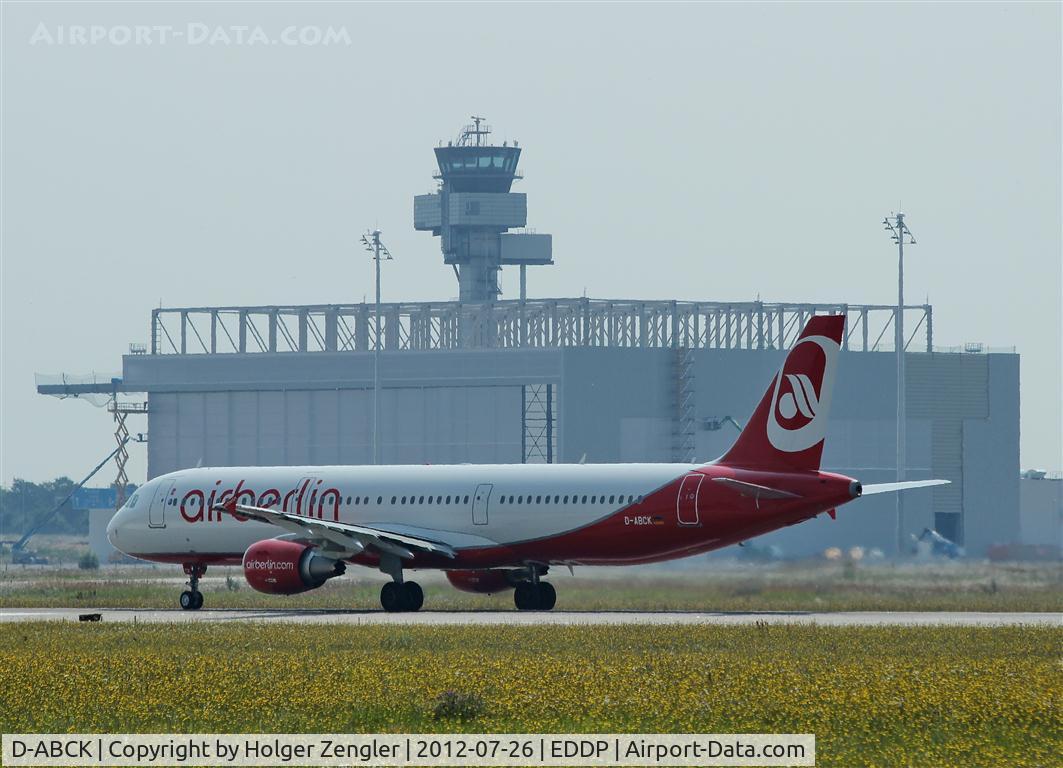 D-ABCK, 2011 Airbus A321-211 C/N 5133, Outbound traffic on rwy 08L...