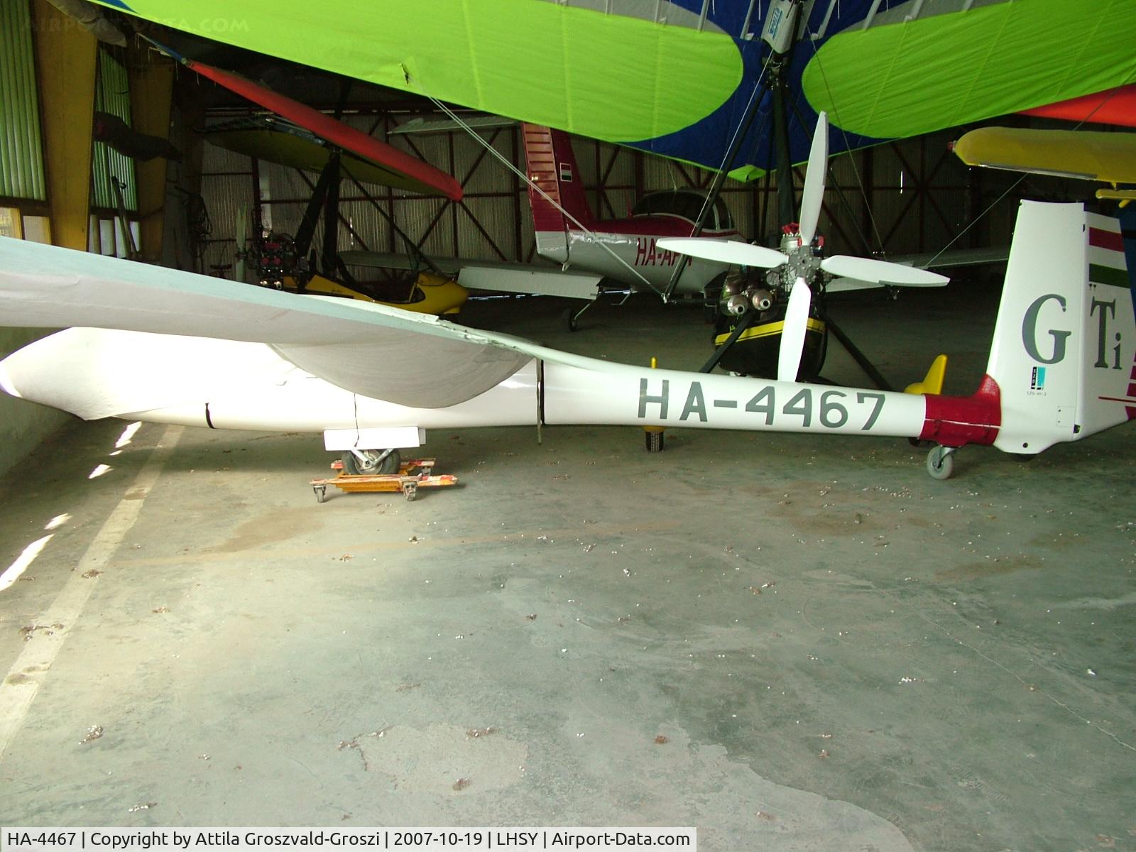 HA-4467, PZL-Bielsko SZD-48-3 Jantar Standard 3 C/N B-1906, Szombathely Airport, Hungary - LHSY