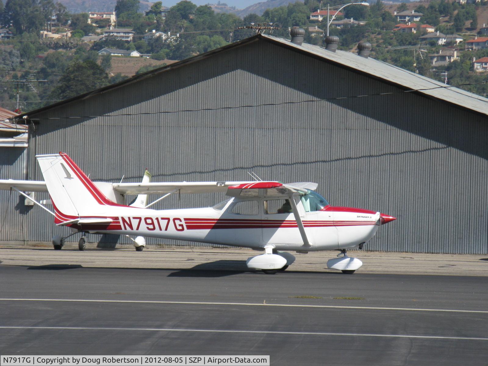 N7917G, 1970 Cessna 172L C/N 17259617, 1970 Cessna 172L SKYHAWK II, Lycoming O-320-E2D 150 Hp, taxi