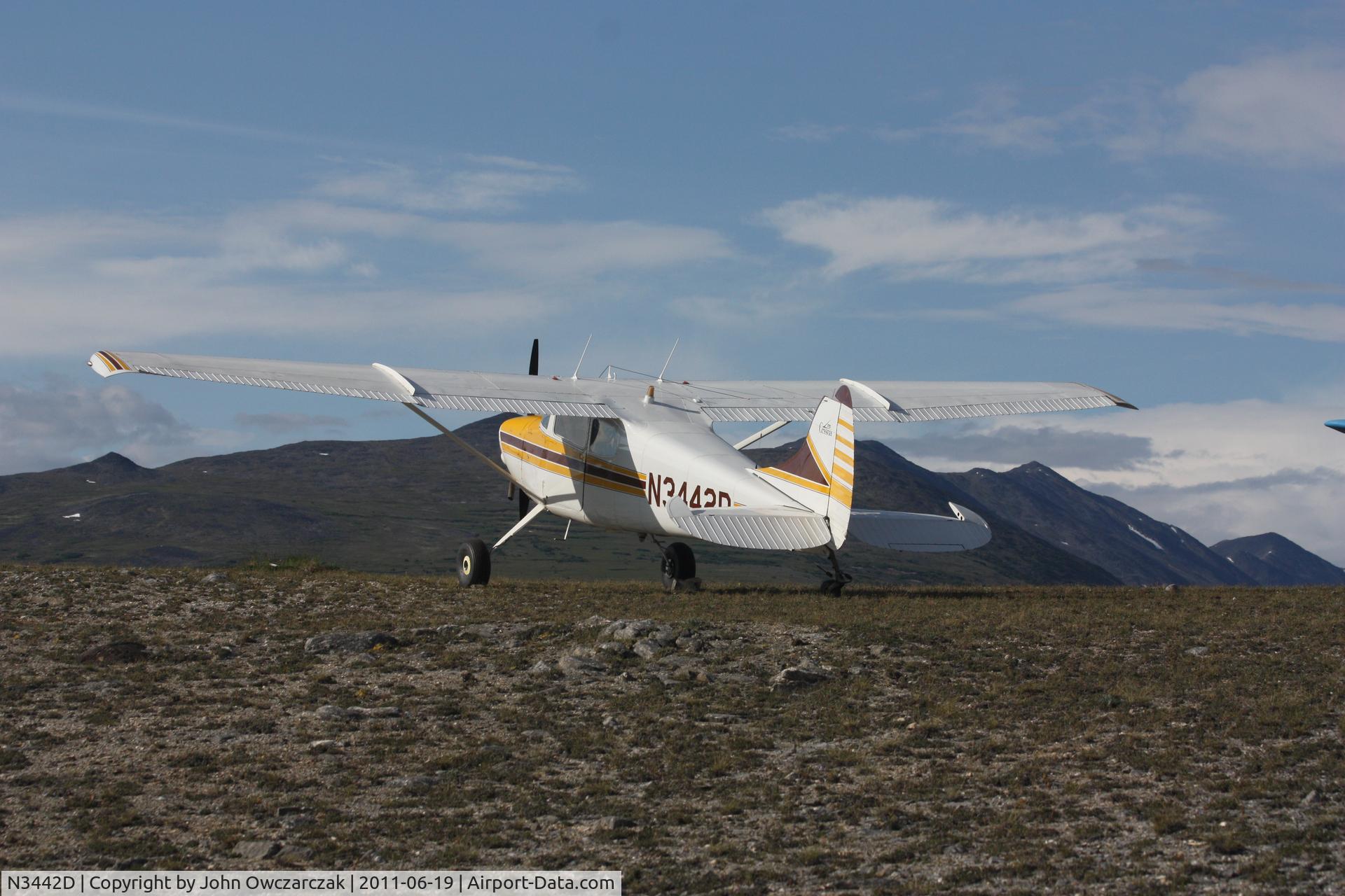 N3442D, 1955 Cessna 170B C/N 26985, Off airport, Wagon Wheel , neak K29