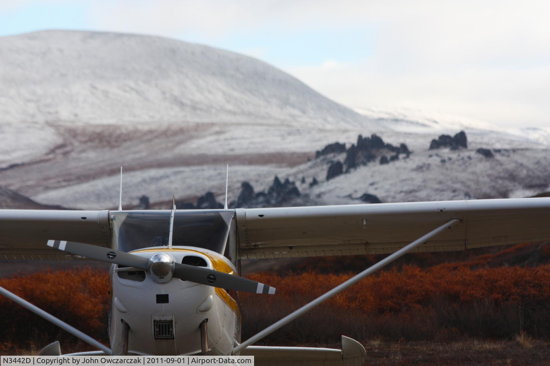 N3442D, 1955 Cessna 170B C/N 26985, Serpentine hot springs, near PASH