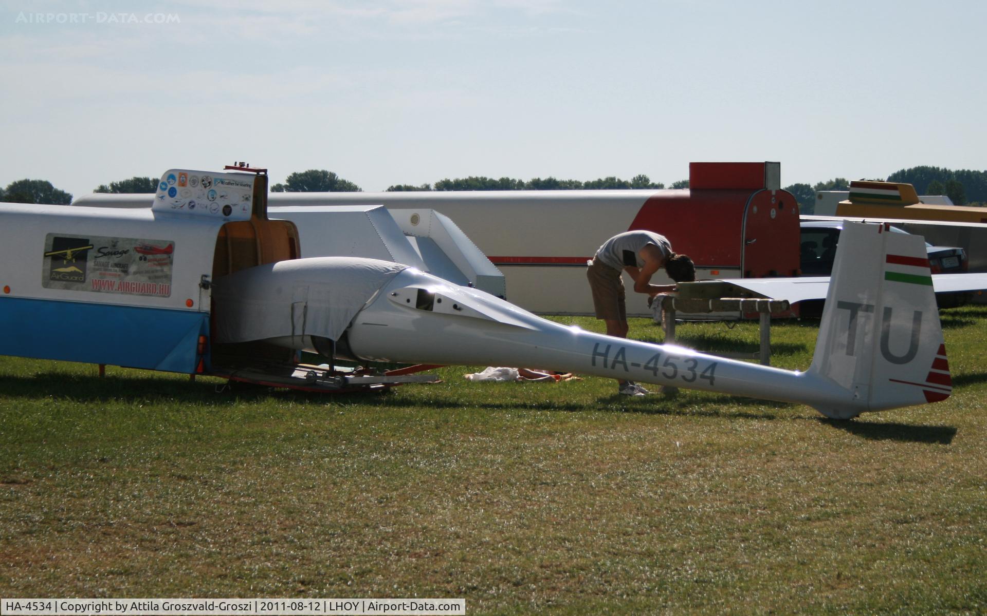 HA-4534, 1986 PZL-Bielsko SZD-48-3 Jantar Standard 3 C/N B-1572, Ocseny Airport, Hungary LHOY - 21st Gemenc Cup and 56 Hungarian National Gliding Championships