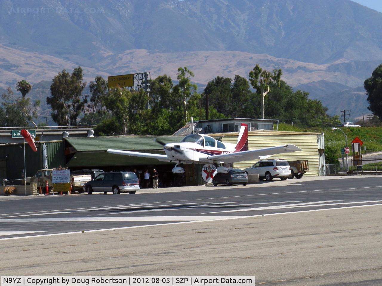 N9YZ, 1975 Grumman American AA-5A Cheetah C/N AA5-0822, 1975 Grumman American AA-5A CHEETAH, Lycoming O-320 150 Hp, landing Rwy 22