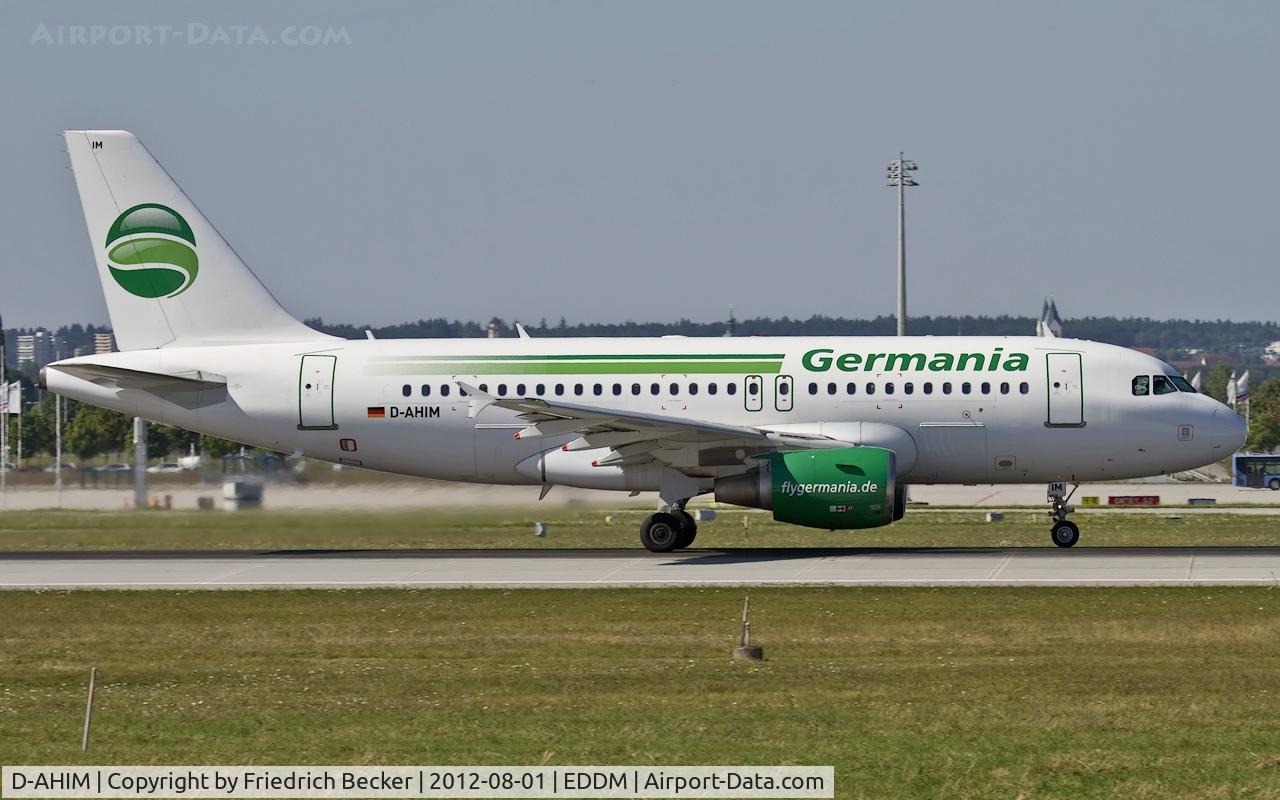 D-AHIM, 2009 Airbus A319-112 C/N 3818, departure from Munich