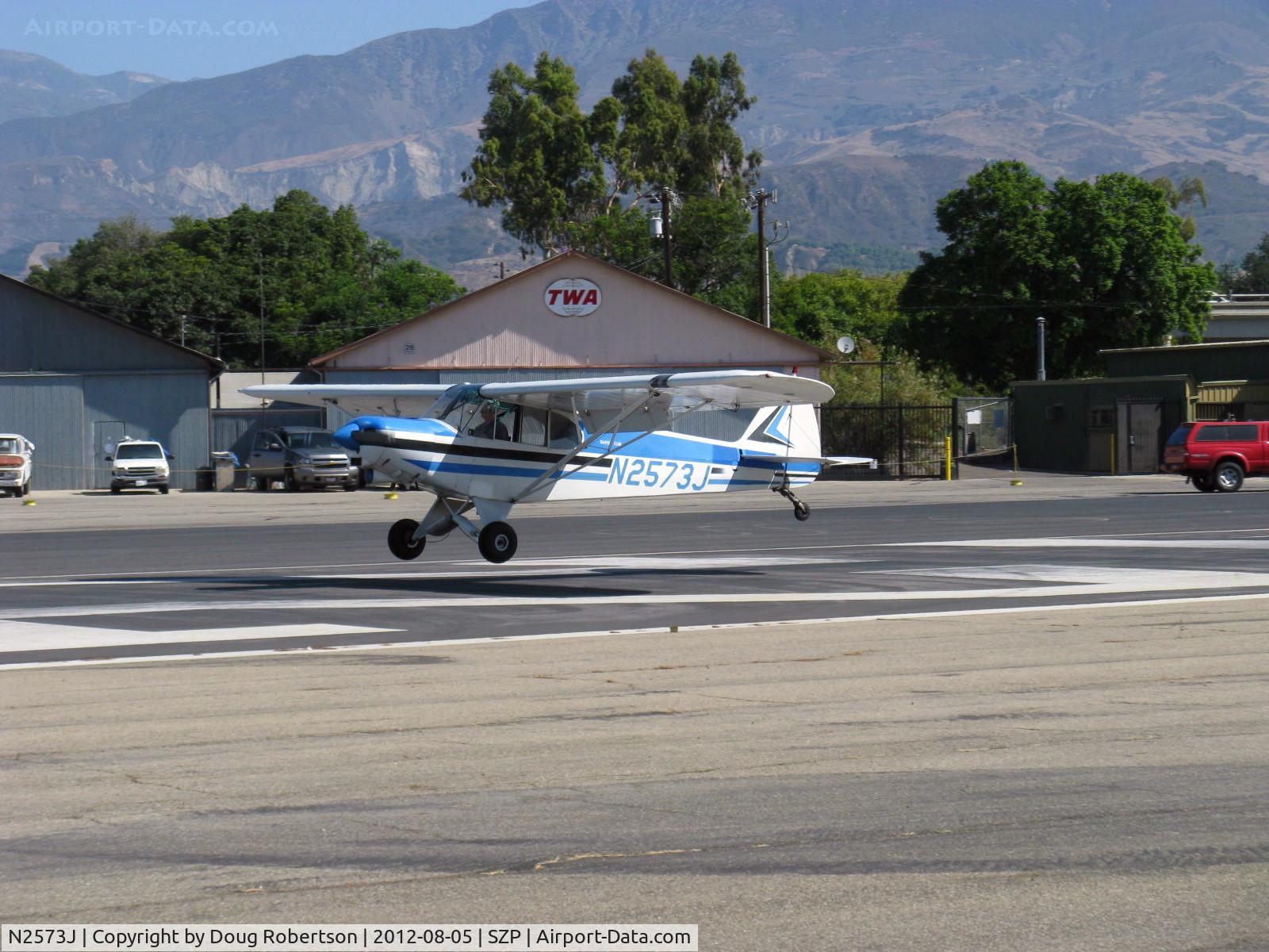 N2573J, 1979 Piper PA-18-150 Super Cub C/N 18-7909132, 1979 Piper PA-18-150 SUPER CUB, Lycoming O-320 150 Hp, landing Rwy 22