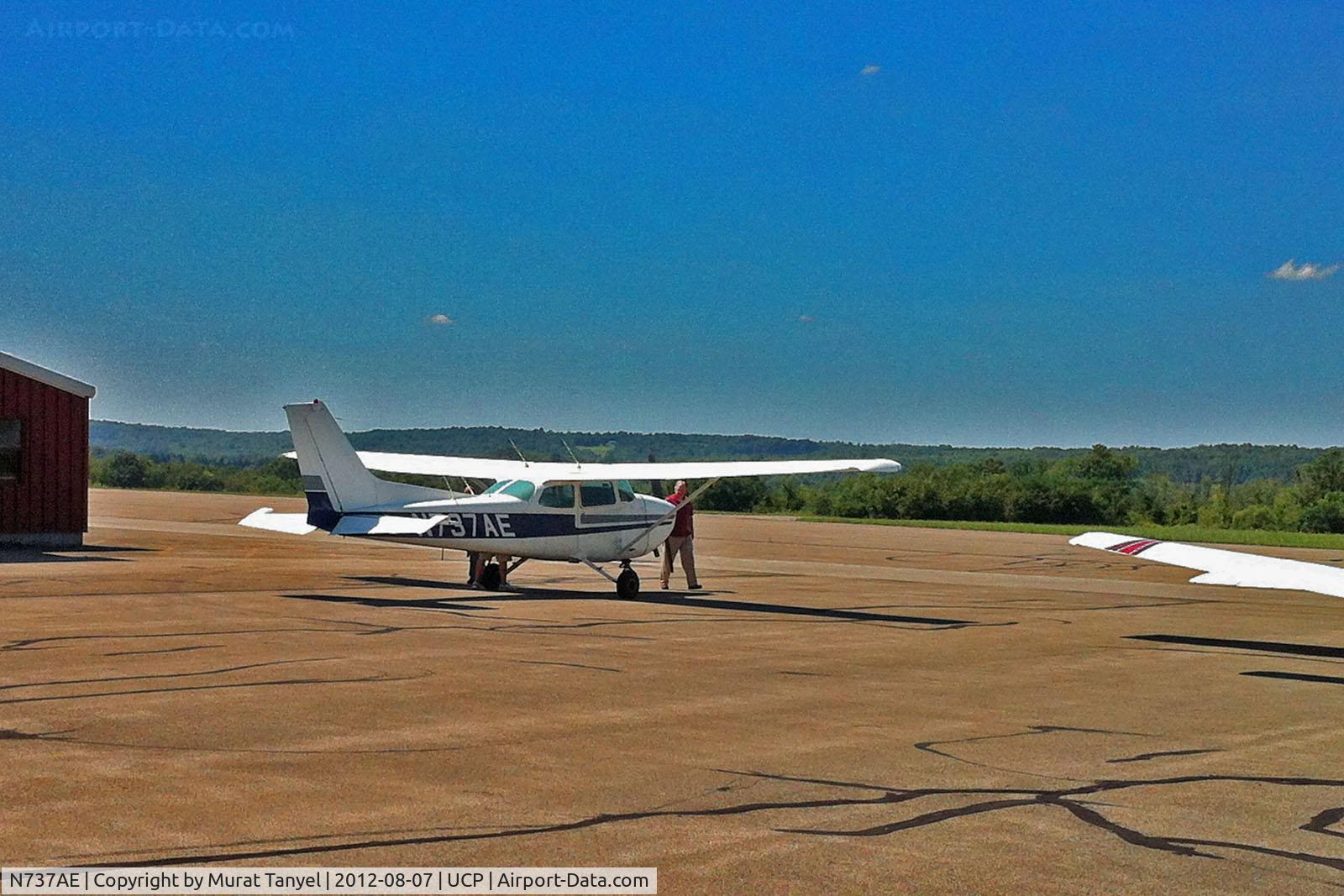 N737AE, 1977 Cessna 172N C/N 17269262, Being inspected at New Castle Municipal Airport