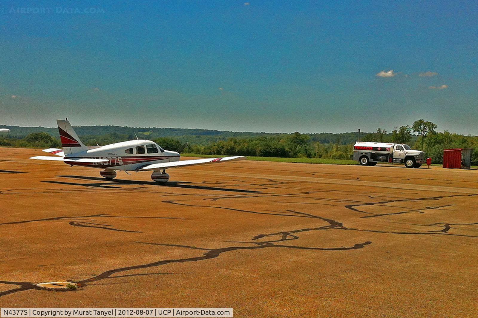 N4377S, 1984 Piper PA-28-161 C/N 28-8516005, Parked at UCP