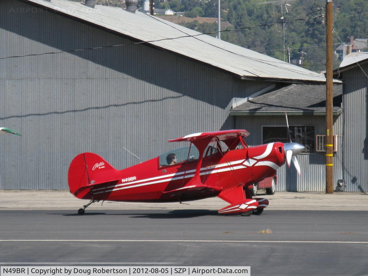 N49BR, Pitts S-2A Special C/N 2212, 1980 Aerotek PITTS S-2A, Lycoming AEIO-540 260 Hp, fully aerobatic, taxi to 22
