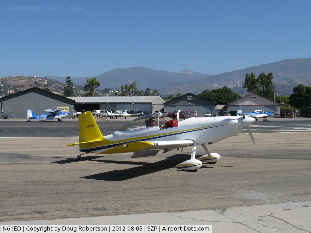 N61ED, 2007 Vans RV-8 C/N 82707, 2007 Tohikian EDDY SPECIAL VAN's RV-8, Lycoming IO-360-A1B6 200 Hp, taxi
