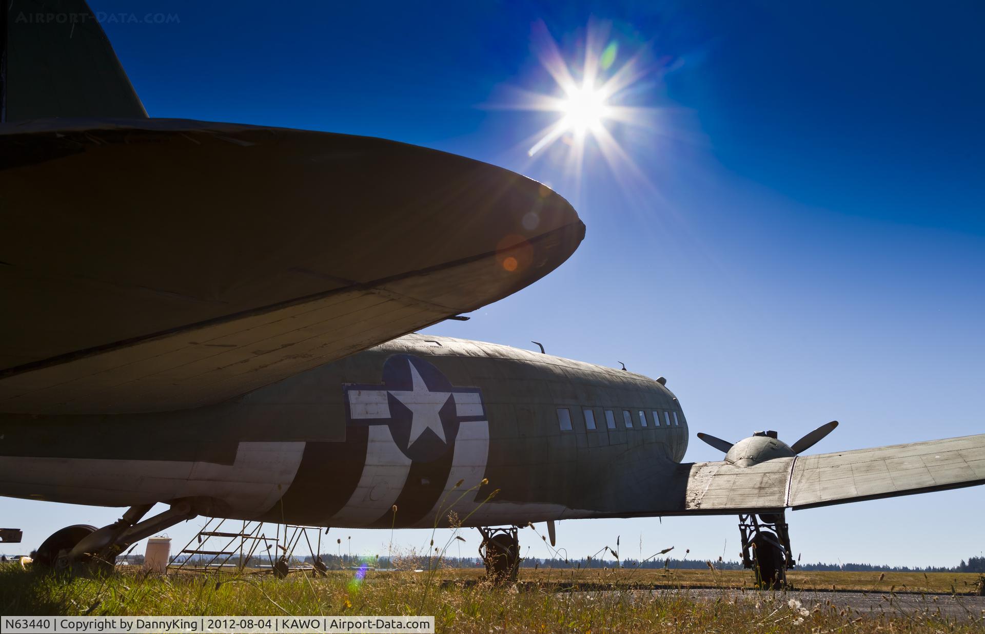 N63440, 1944 Douglas DC3C-S1C3G (C-47A) C/N 20194, Sitting on the ramp waiting to get put back in to use