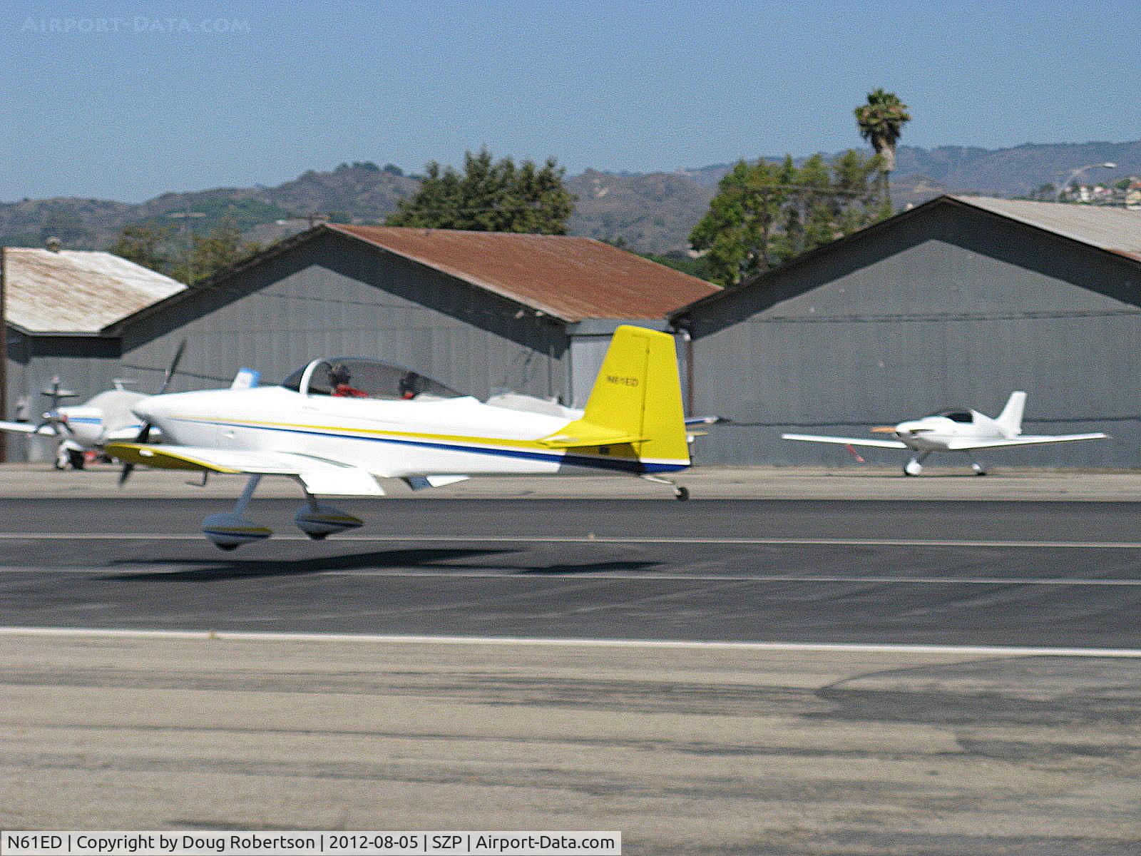 N61ED, 2007 Vans RV-8 C/N 82707, 2007 Tohikian EDDY SPECIAL VAN's RV-8, Lycoming IO-360-A1B6 200 Hp, landing Rwy 22