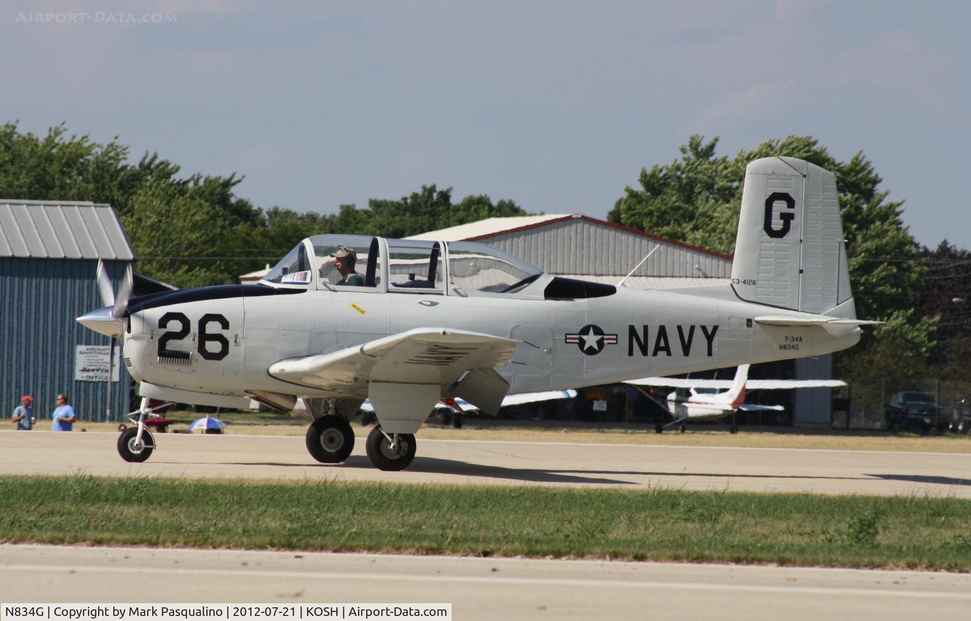 N834G, 1955 Beech (CCF) T-34A (A45) Mentor C/N CCF34-95, Beech T-34A