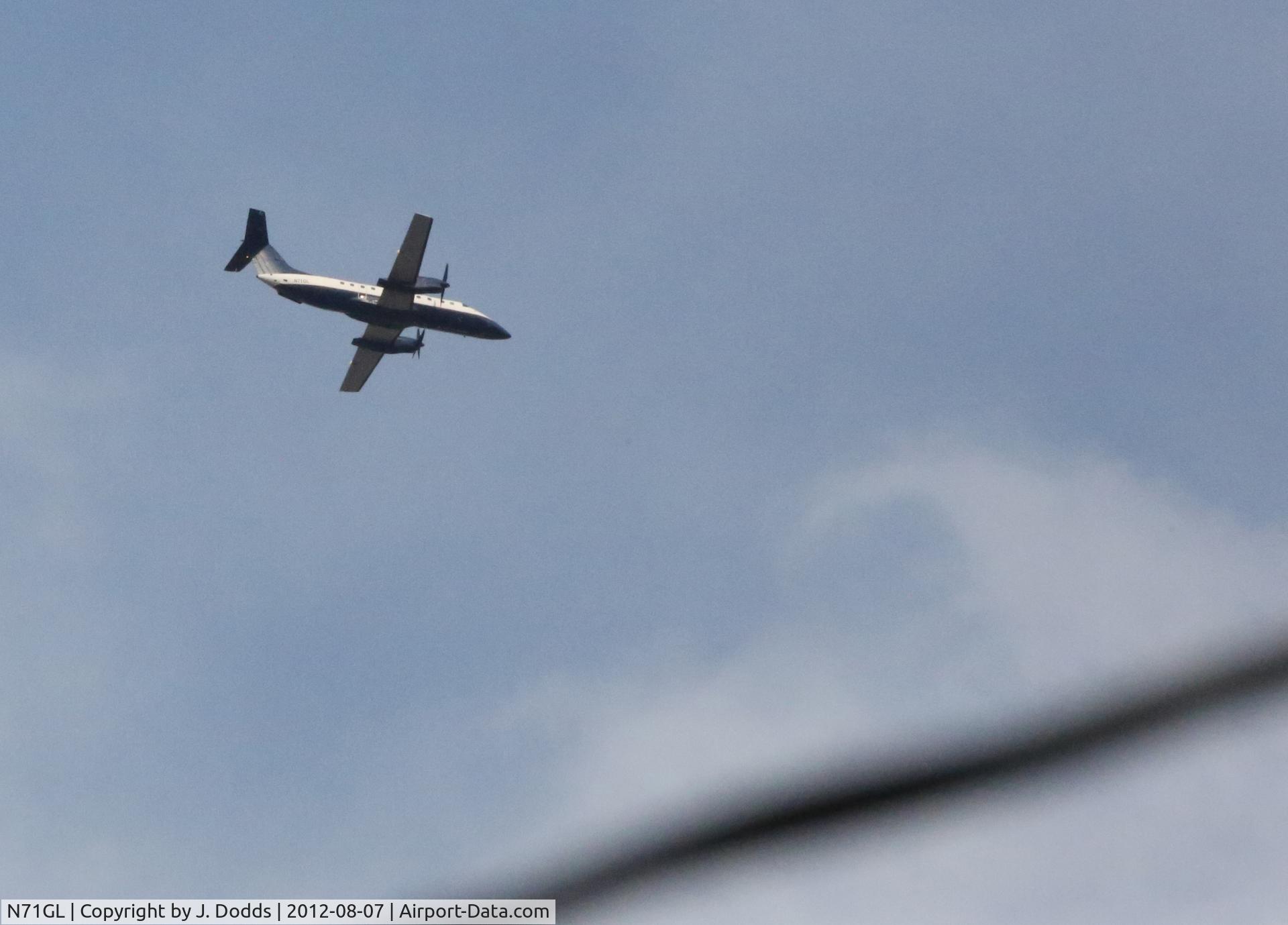 N71GL, 1988 Embraer EMB-120ER Brasilia C/N 120071, Flying over Thornton, CO