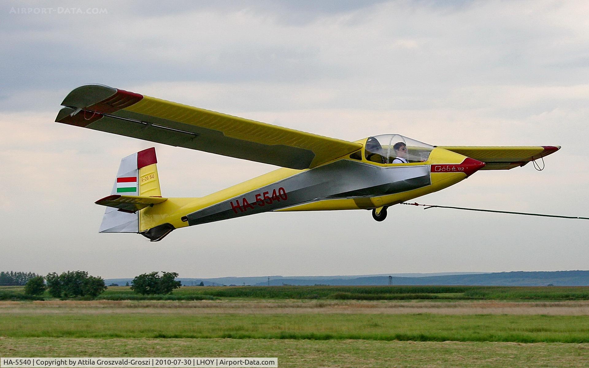 HA-5540, 1985 Rubik R-26SU Góbé 82 C/N AA800056, Öcsény Airport, Hungary - LHOY