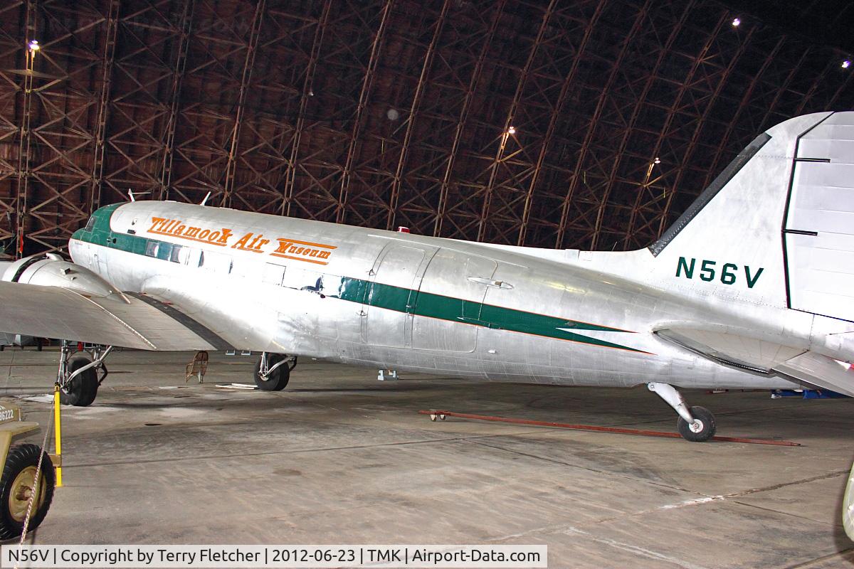 N56V, Douglas DC-3 C/N 33153, At Tillamook Air Museum , Oregon