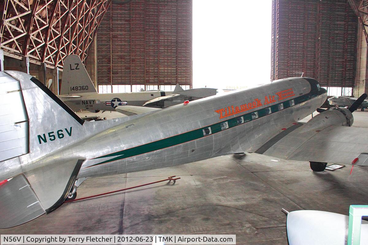 N56V, Douglas DC-3 C/N 33153, At Tillamook Air Museum , Oregon