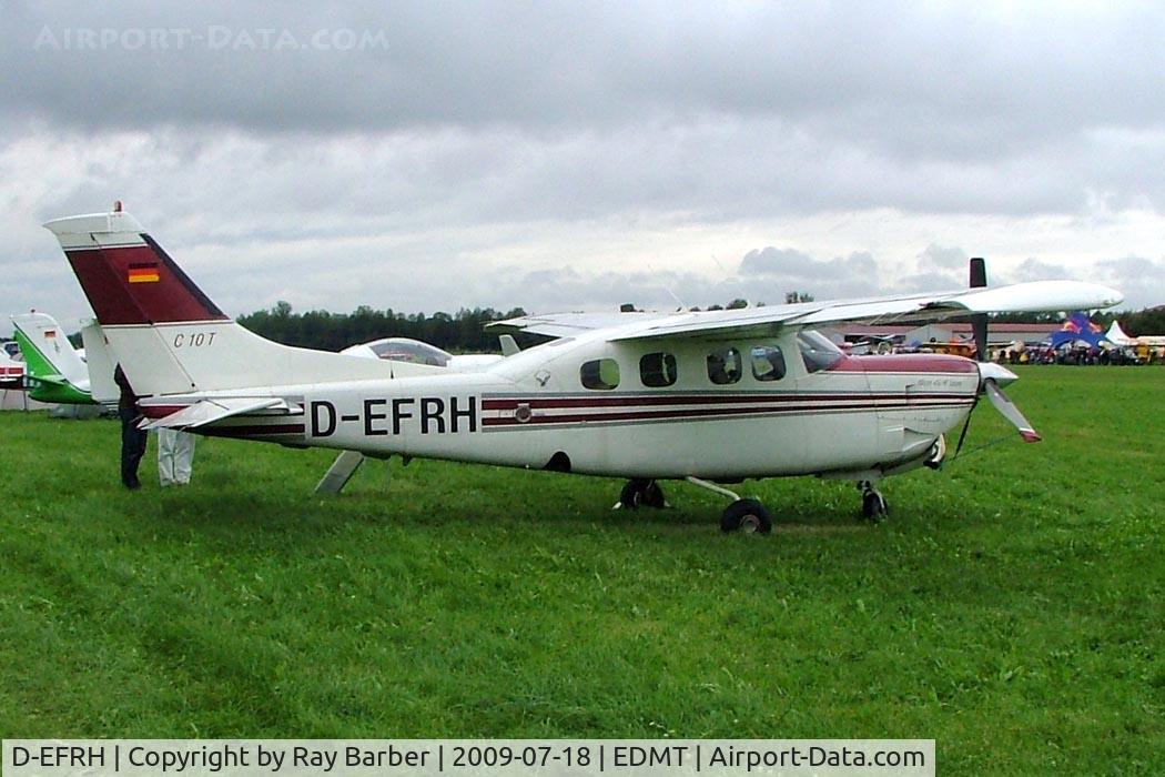 D-EFRH, 1980 Cessna P210N (Turbine mod) Pressurised Centurion C/N P21000621, O & N Silver Eagle turbine conversion. Seen here at Tannheim~D