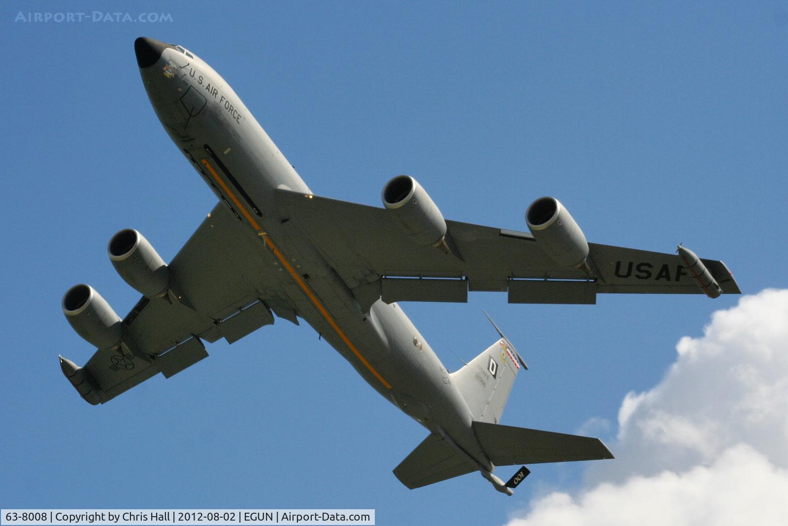 63-8008, 1963 Boeing KC-135R Stratotanker C/N 18625, 100th Air Refuelling Wing