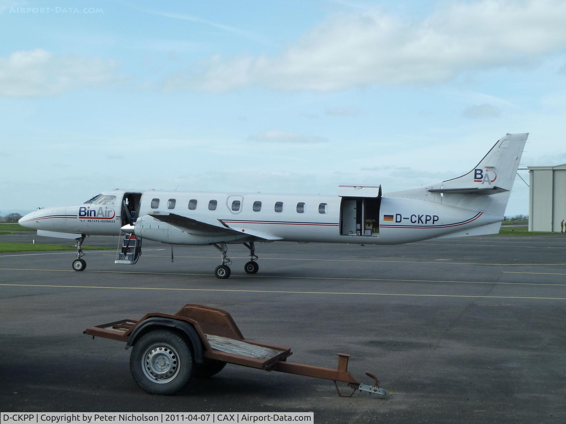 D-CKPP, 1992 Fairchild SA-227DC Metro 23 C/N DC-805B, Fairchild SA-227DC Metro 23 of BinAir visiting Carlisle in April 2011.