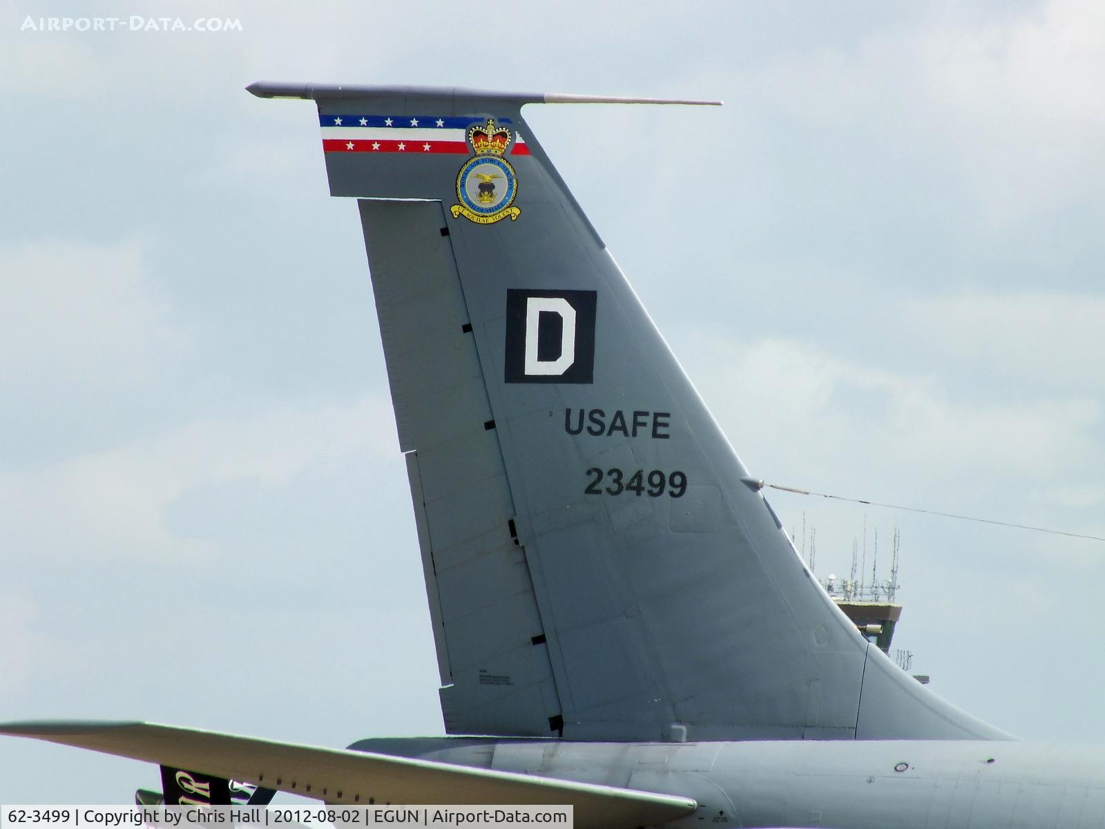 62-3499, 1962 Boeing KC-135R Stratotanker C/N 18482, 100th Air Refuelling Wing