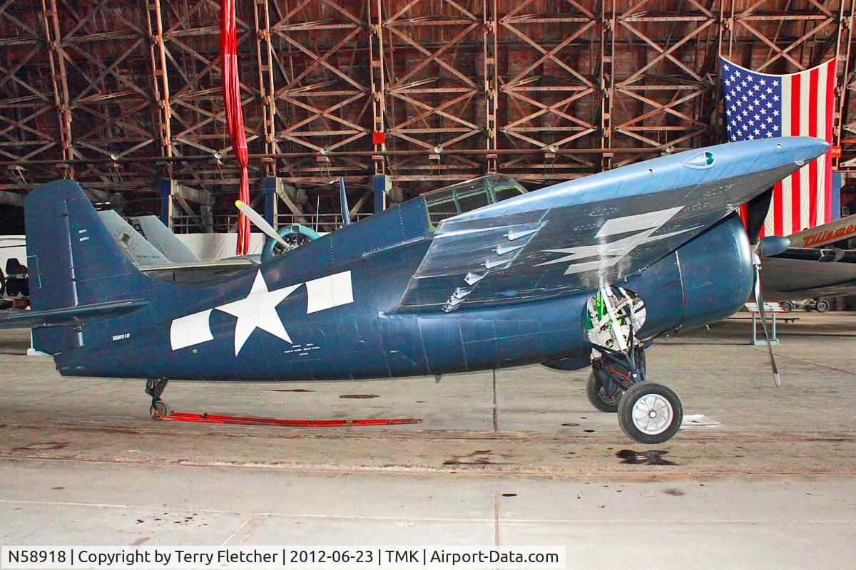 N58918, 1945 General Motors (Grumman) FM-2 Wildcat C/N 5812, At Tillamook Air Museum , Oregon